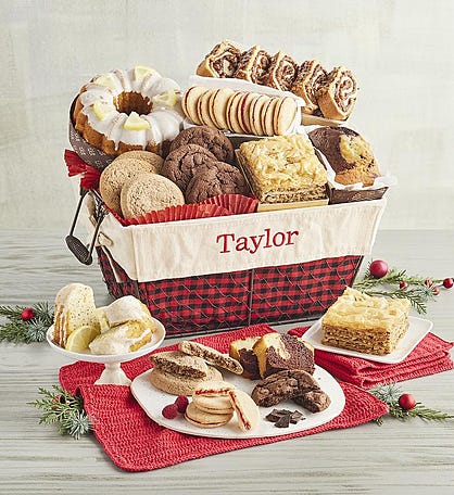 Personalized Holiday Bakery Basket